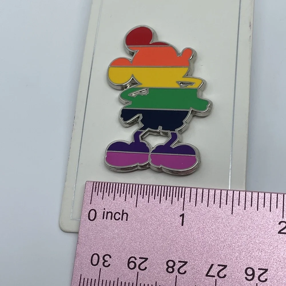 Disney Parks Collection Mickey Mouse Pin Trading Silhouette Rainbow Pride LGBTQ+